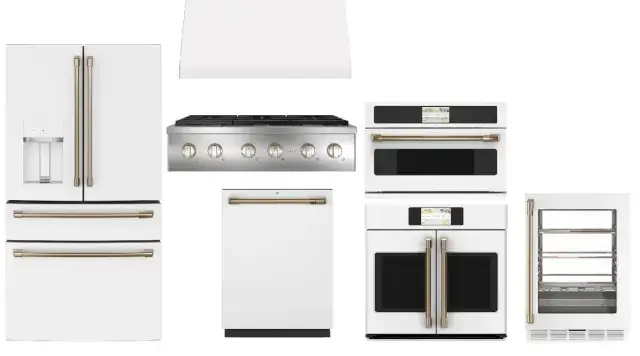 GE Cafe's New Matte White / Matte Black Kitchen Package